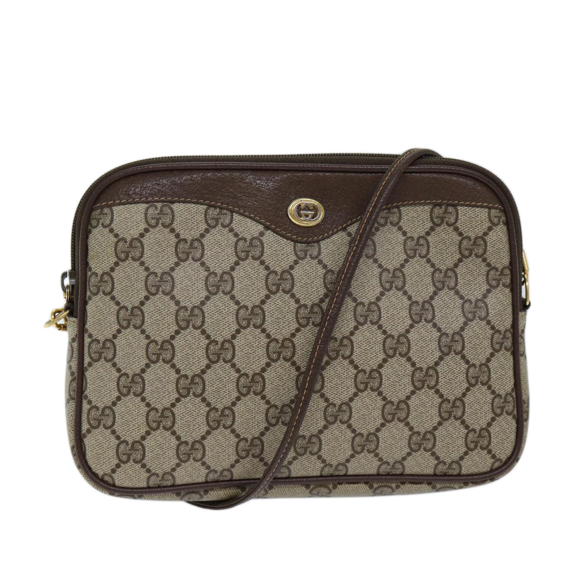 Luxury Gucci Trending 2025 GG Supreme Shoulder Bag PVC Beige 97 02 068  72481