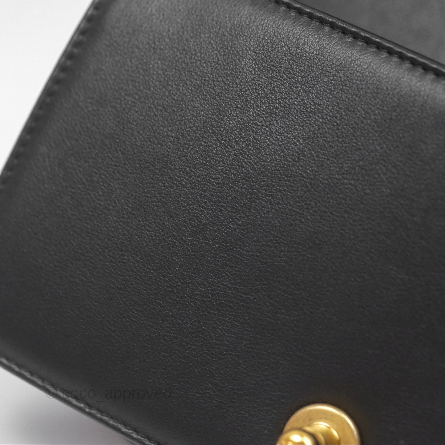 Chanel Small Boy Black Lambskin Aged Gold Hardware