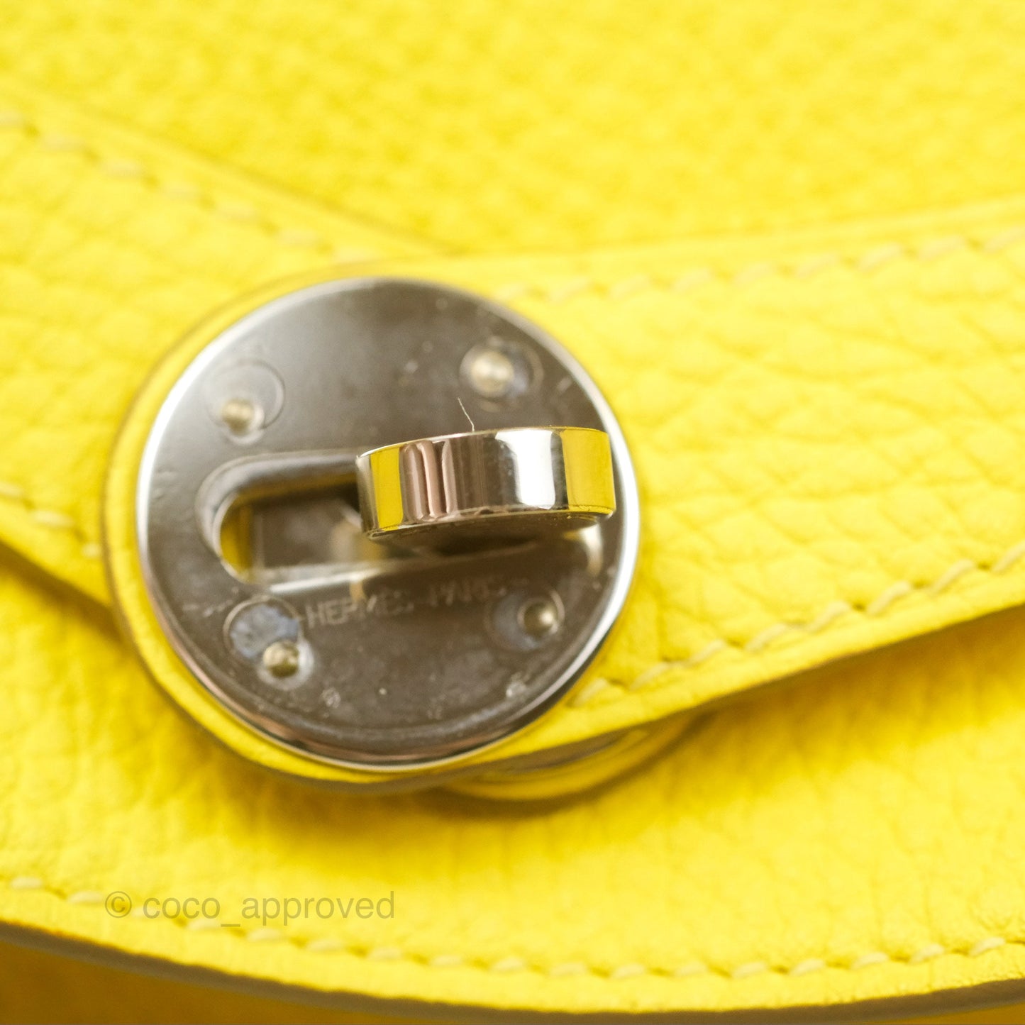 Hermès Lindy 30 Celemence Lime 9R Palladium Hardware