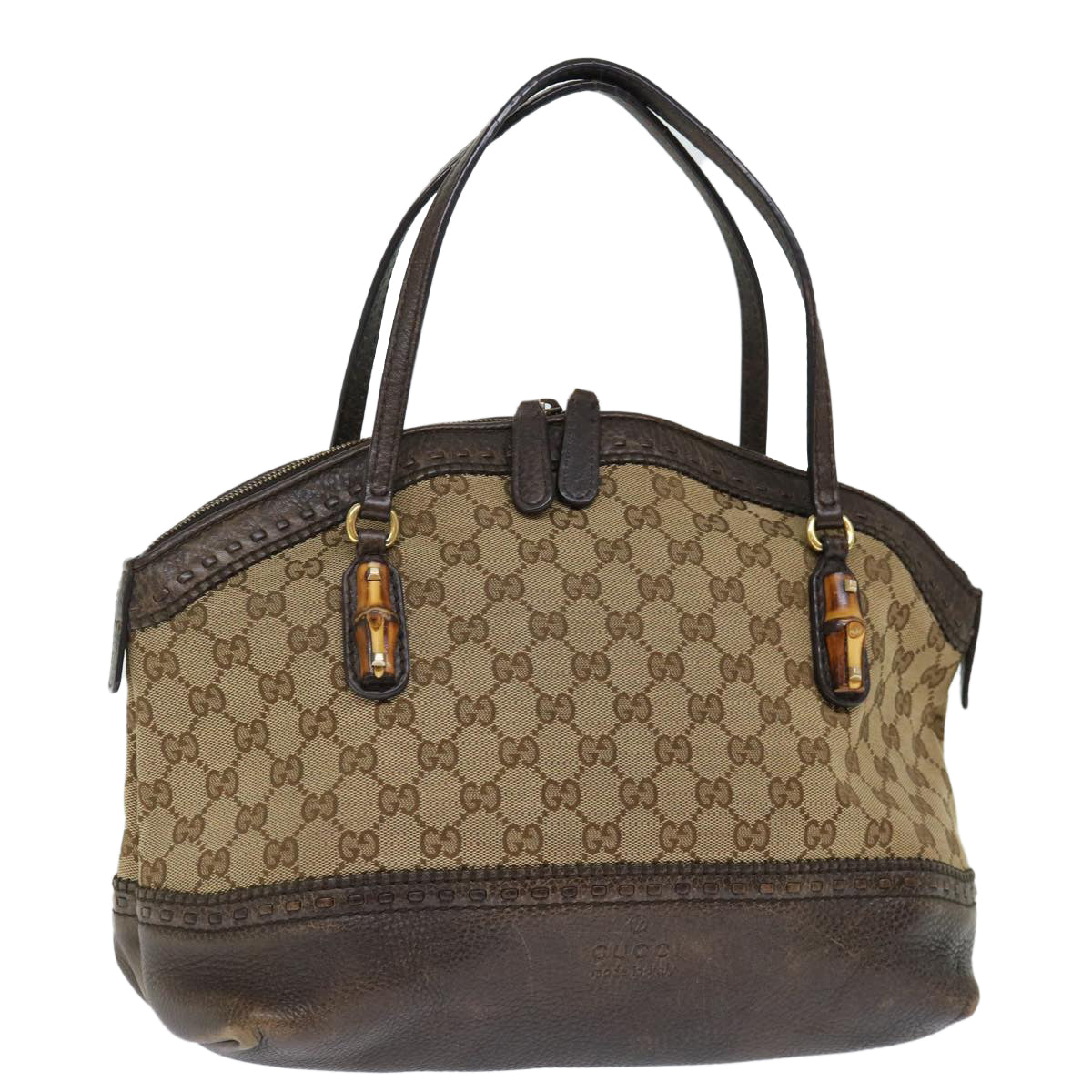 Luxury Gucci Trending 2025 GG Canvas Bamboo Hand Bag Beige 339002  72514