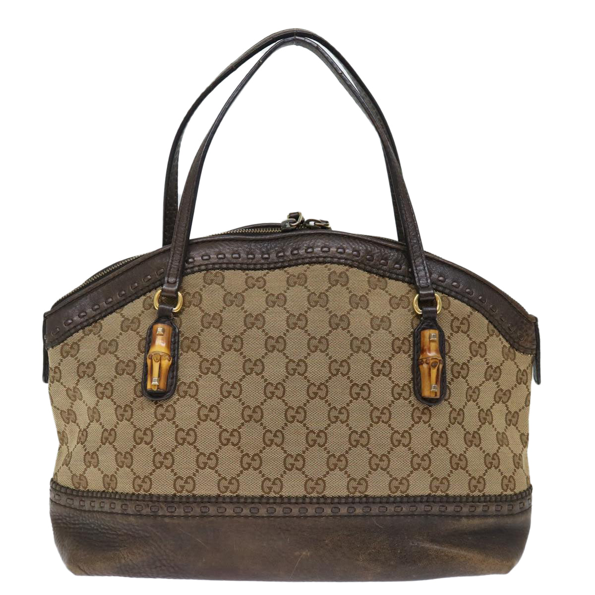 Luxury Gucci Trending 2025 GG Canvas Bamboo Hand Bag Beige 339002  72514