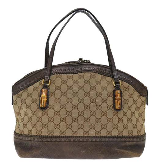 Luxury Gucci Trending 2025 GG Canvas Bamboo Hand Bag Beige 339002  72514