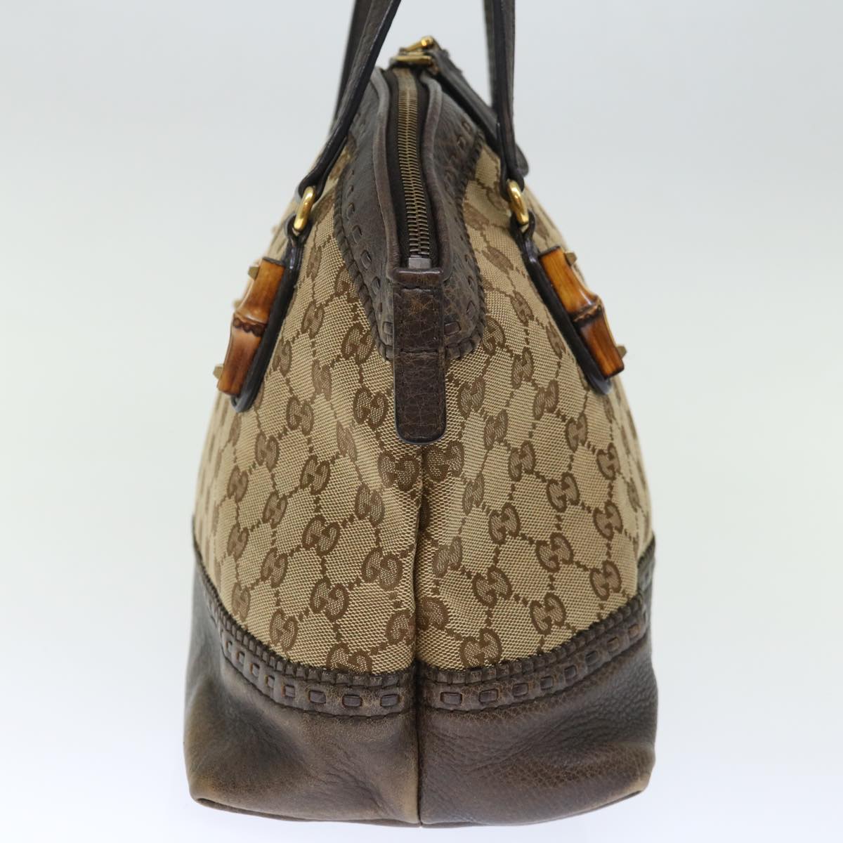 Luxury Gucci Trending 2025 GG Canvas Bamboo Hand Bag Beige 339002  72514