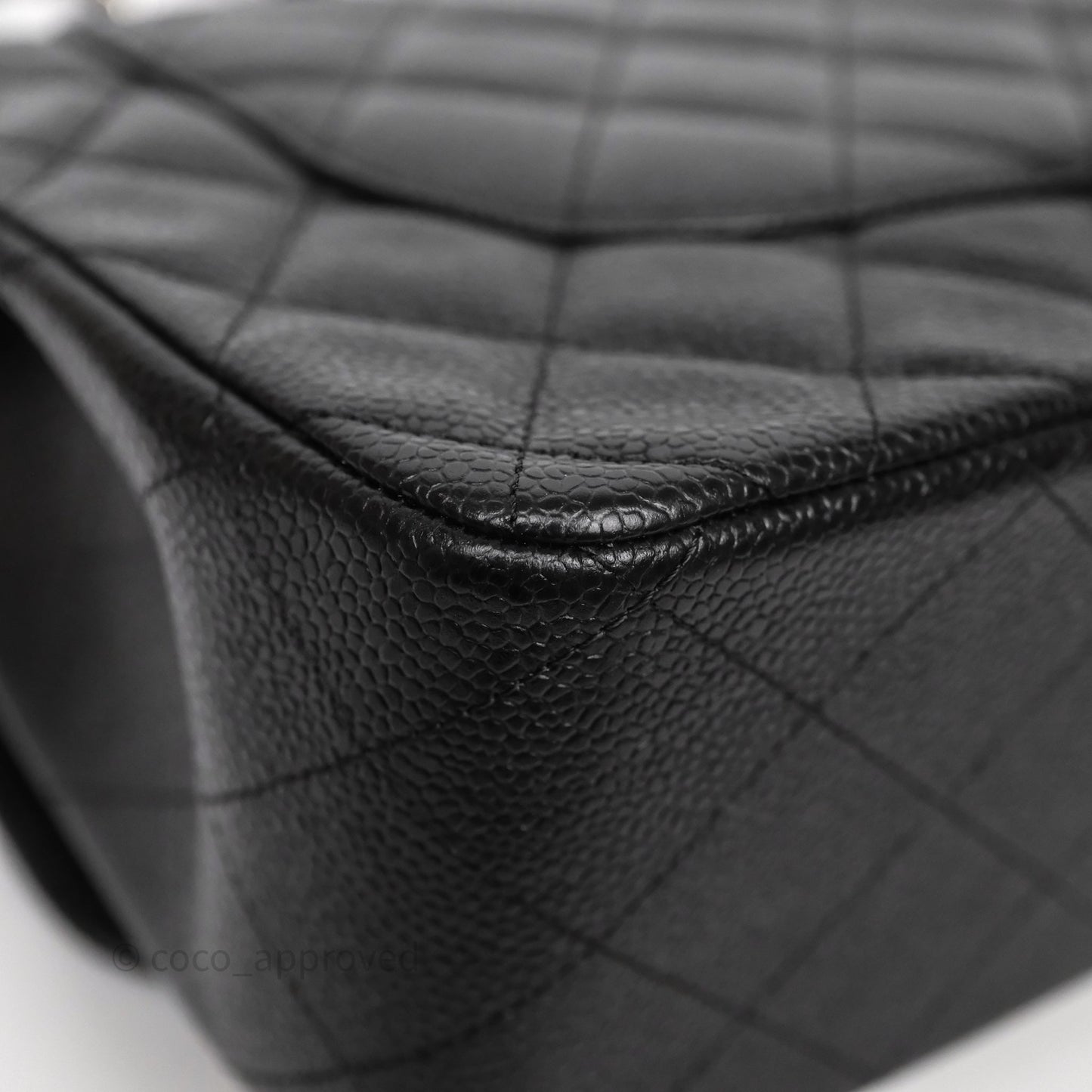 Chanel Jumbo Double Flap Black Caviar Silver Hardware⁣⁣