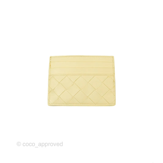 Bottega Veneta Intrecciato Flat Card Holder Ice cream