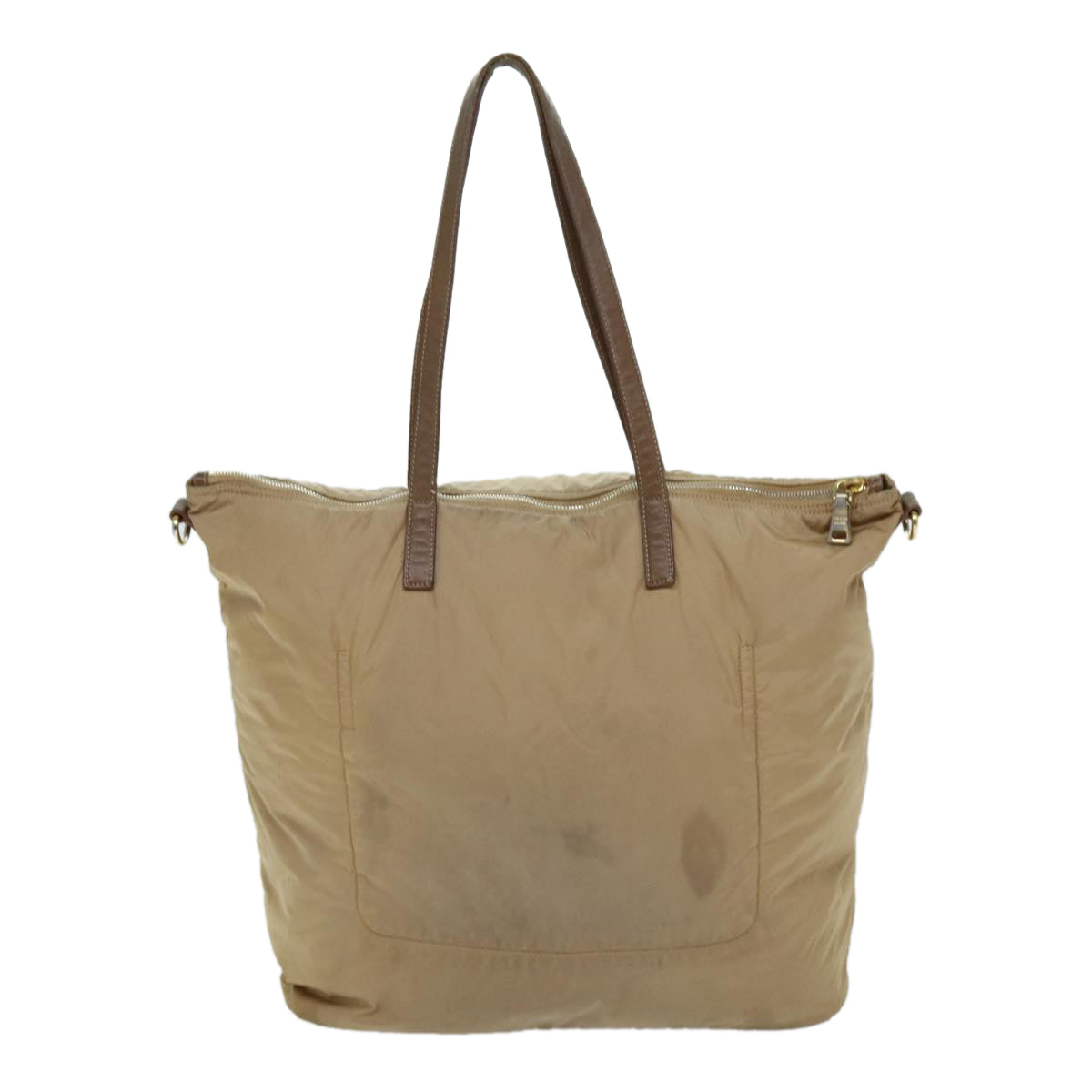 Luxury PradaTote Bag Nylon 2way Beige 72541