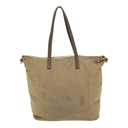 Luxury PradaTote Bag Nylon 2way Beige 72541