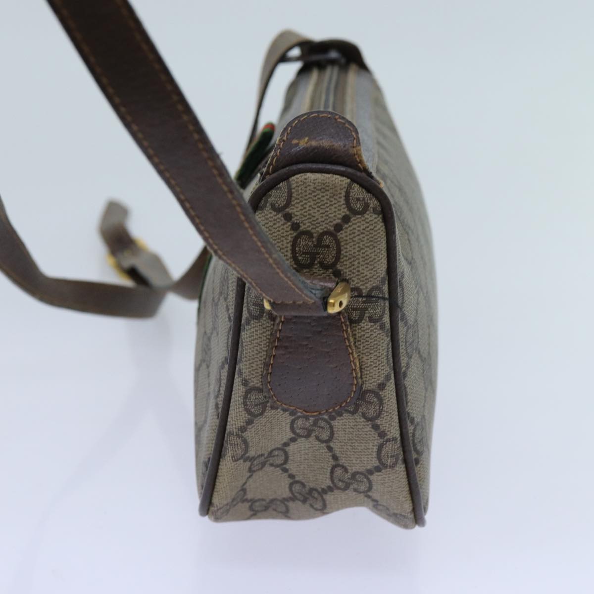 Luxury Gucci Trending 2025 GG Canvas Web Sherry Line Shoulder Bag PVC Beige Green Red  72543