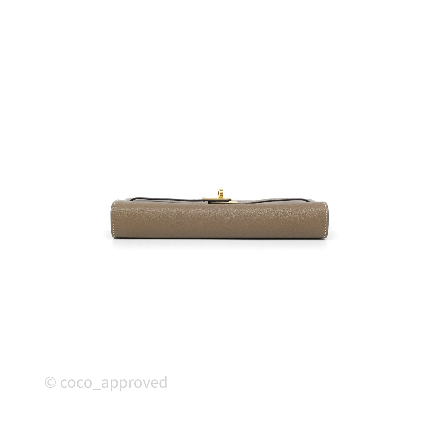 Hermès Kelly To Go Wallet Etoupe 18 Chevre Mysore Gold Hardware