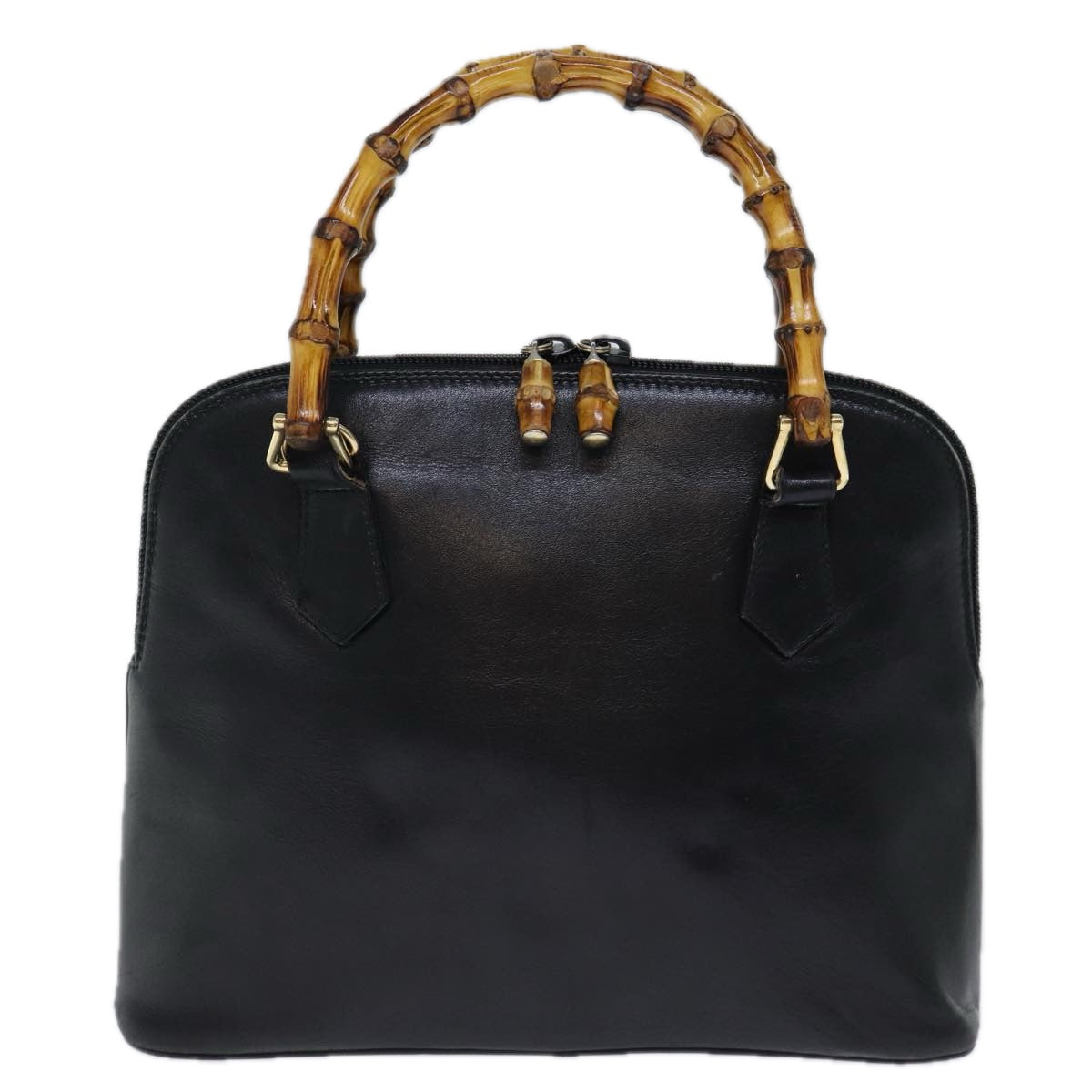 Luxury Gucci Trending 2025 Bamboo Hand Bag Leather 2way Black  72549