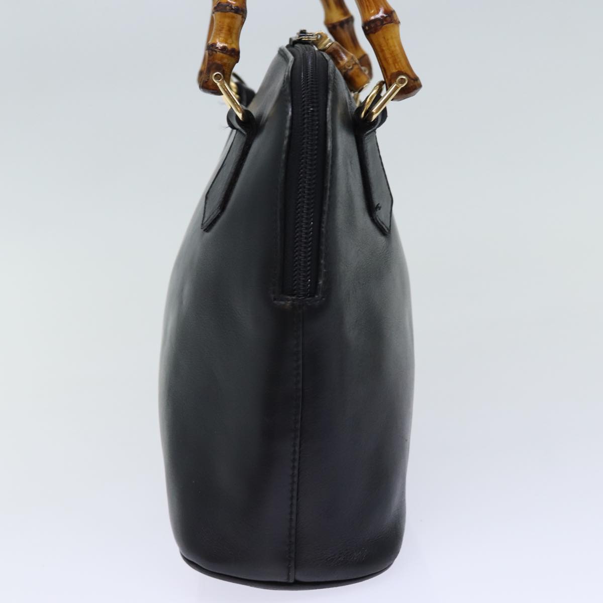 Luxury Gucci Trending 2025 Bamboo Hand Bag Leather 2way Black  72549