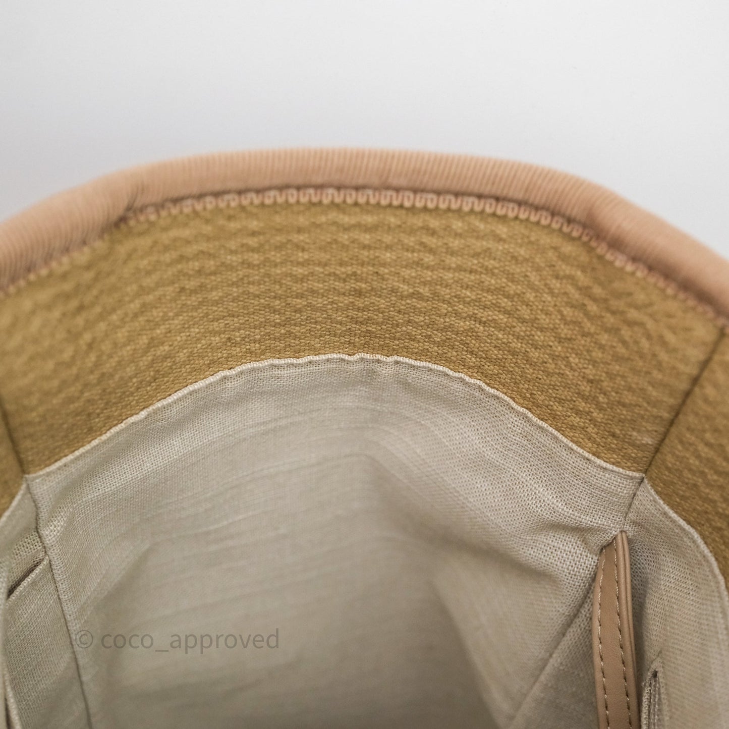 Chanel New Small Canvas Deauville Tote Beige Silver Hardware