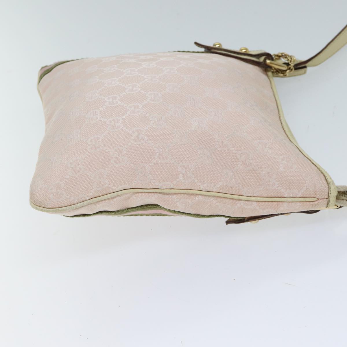 Luxury Gucci Trending 2025 GG Canvas Sherry Line Shoulder Bag Pink Khaki 144388  72593