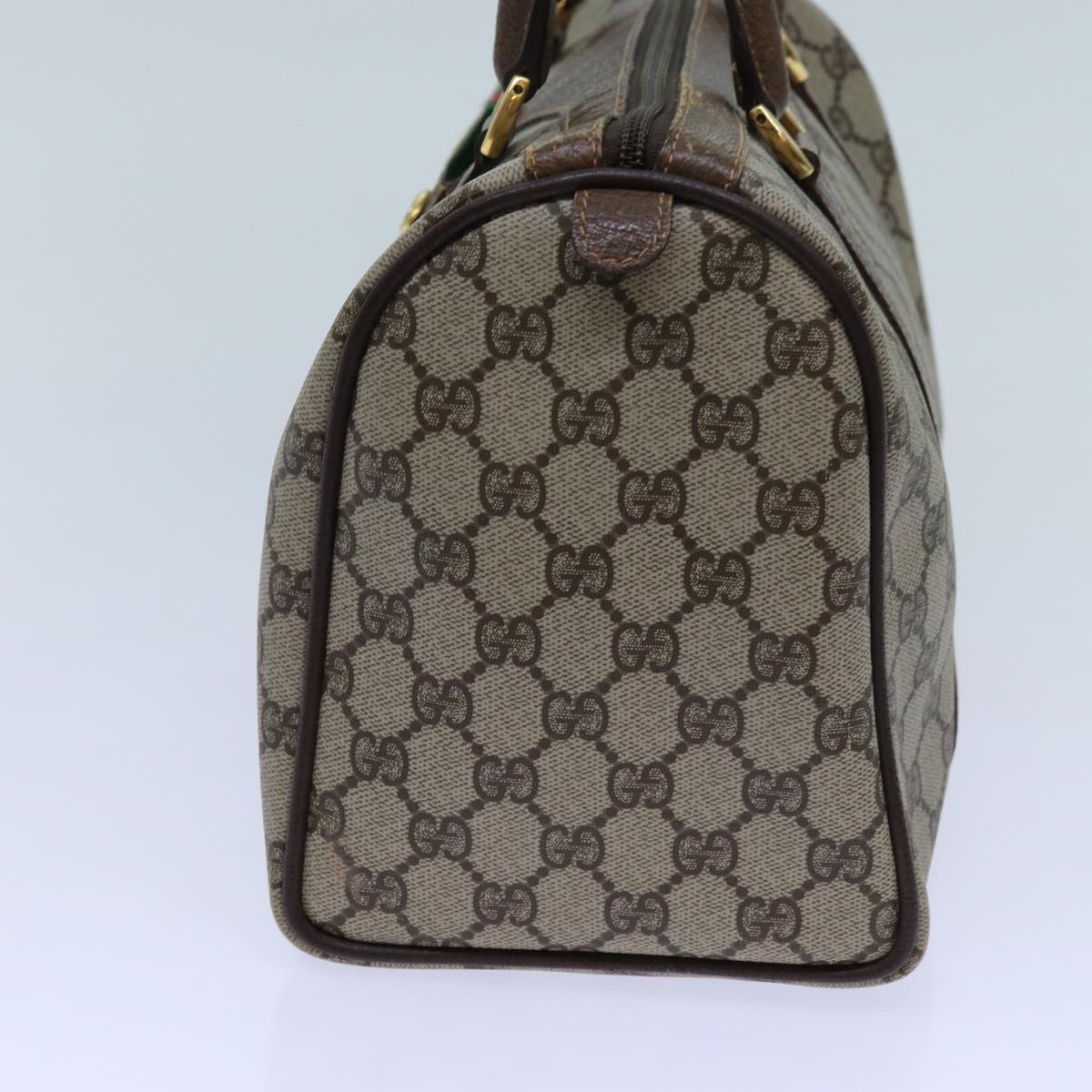 Luxury Gucci Trending 2025 GG Canvas Web Sherry Line Boston Bag PVC Beige Green Red  72596