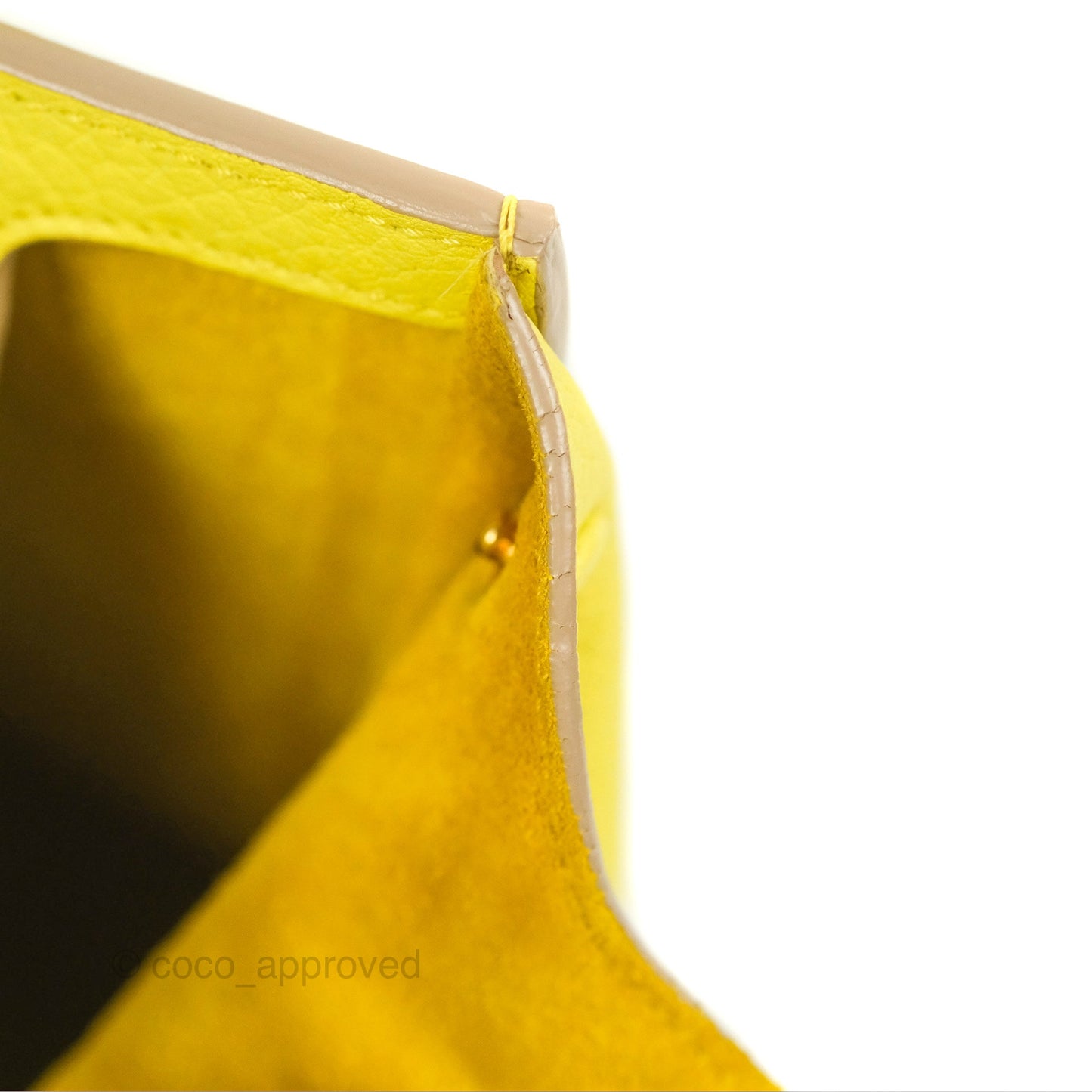Celine Small Tie Knot Bag Yellow Grained Leather