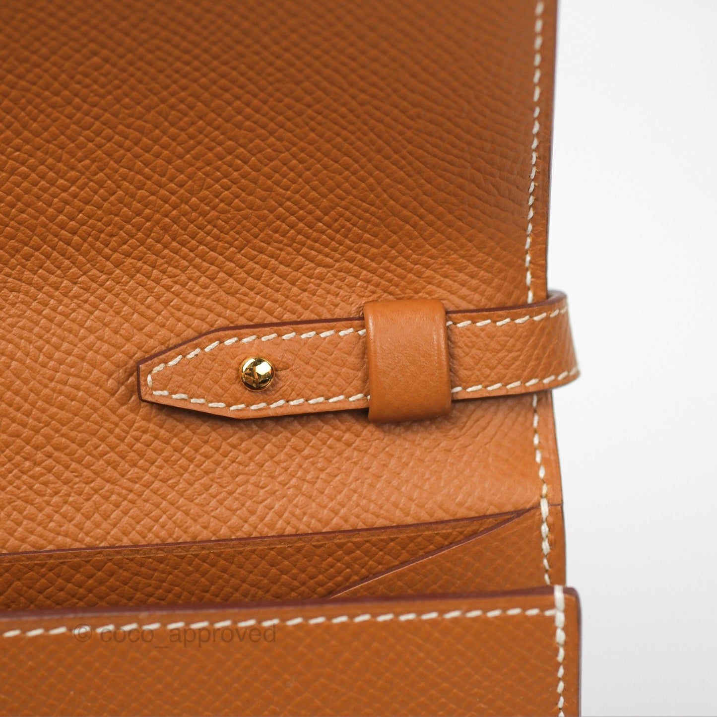 Hermès Clic 12 Wallet Gold Epsom Gold Hardware