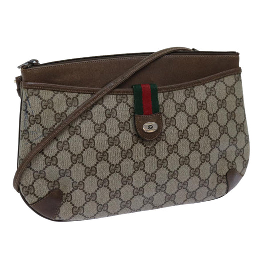 Luxury Gucci Trending 2025 GG Supreme Web Sherry Line Shoulder Bag Beige Green 904 02 026  72608