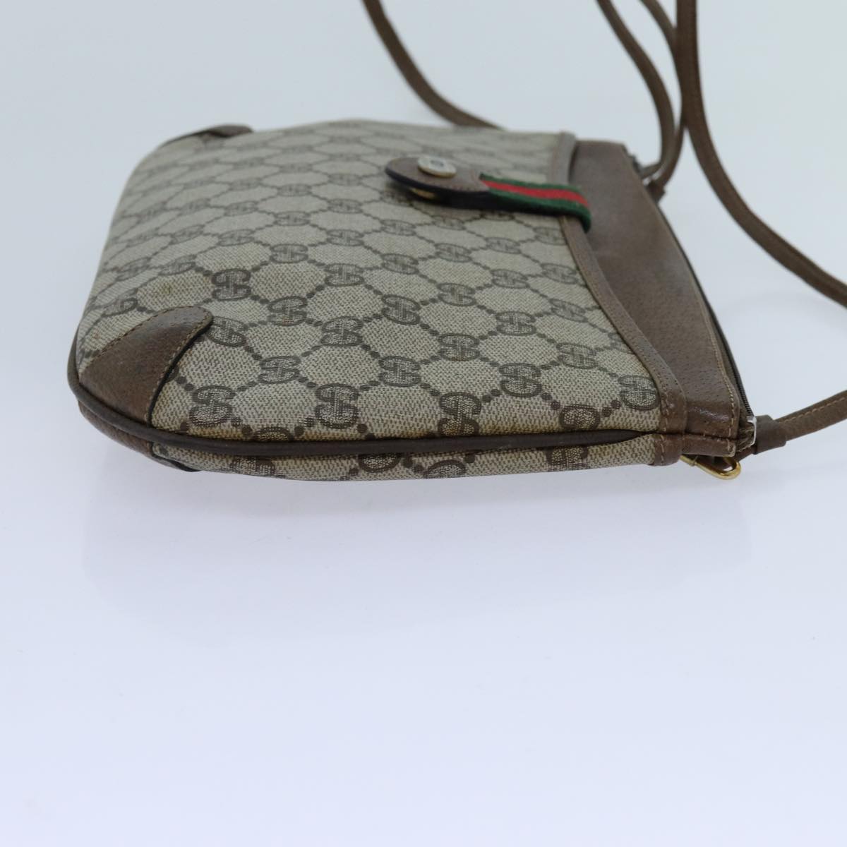 Luxury Gucci Trending 2025 GG Supreme Web Sherry Line Shoulder Bag Beige Green 904 02 026  72608