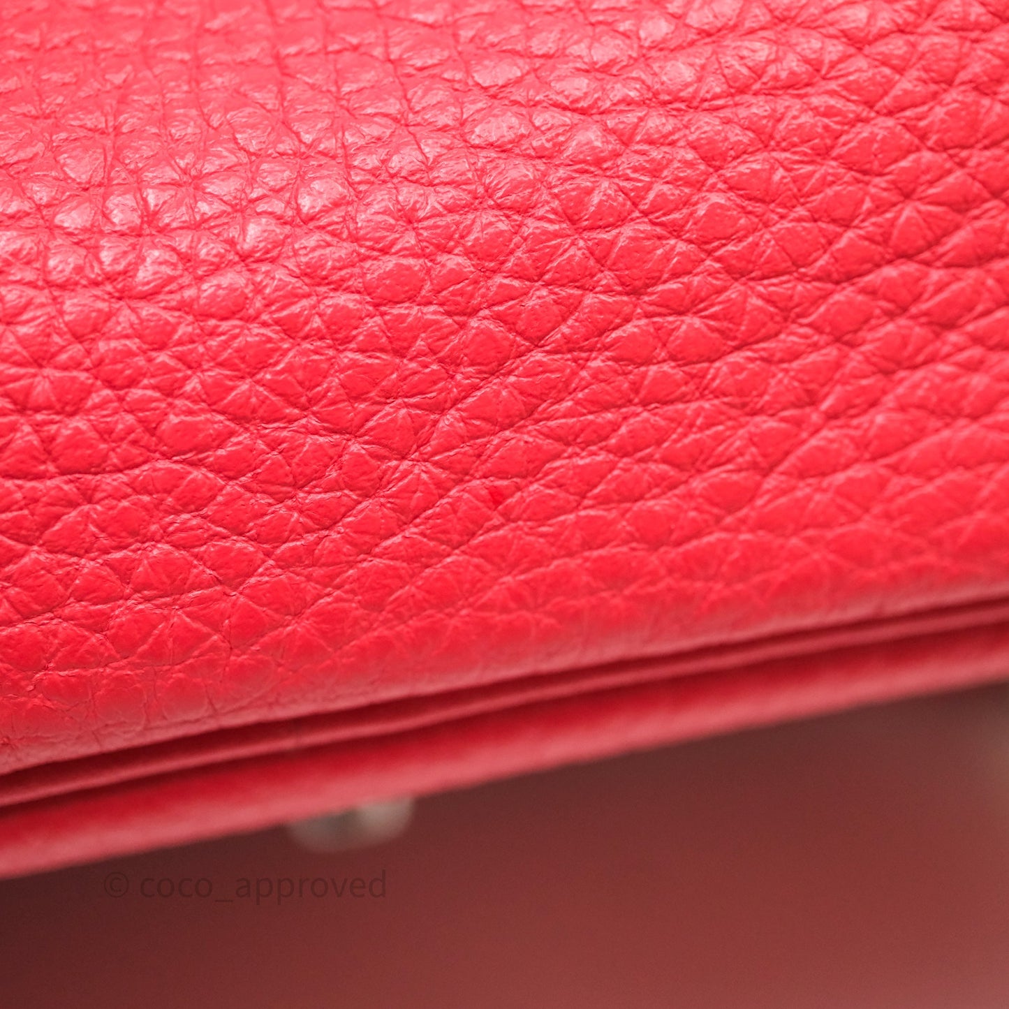 Hermes Lindy 26 Clemence Rouge Palladium Hardware