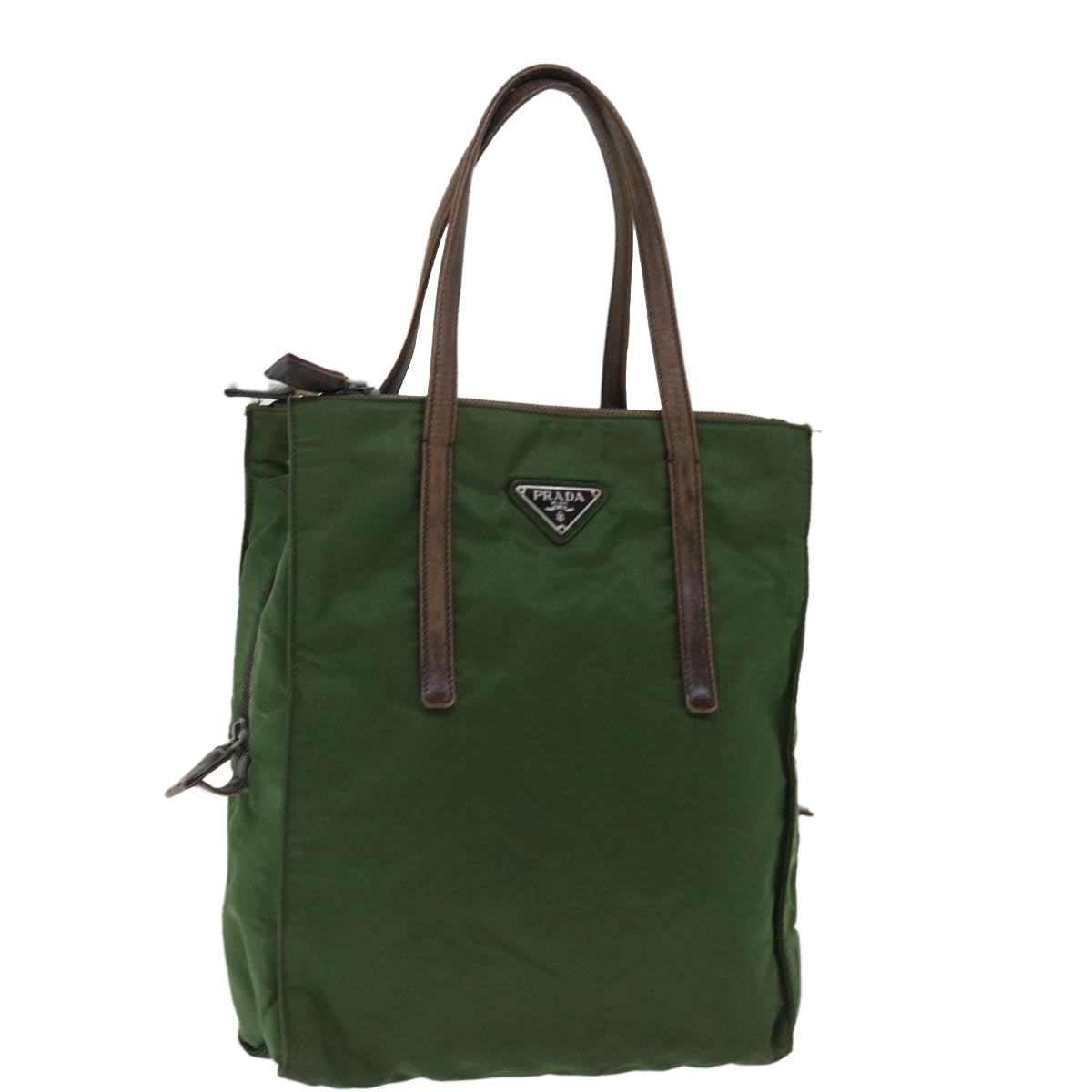 Luxury PradaHand Bag Nylon Khaki 72610