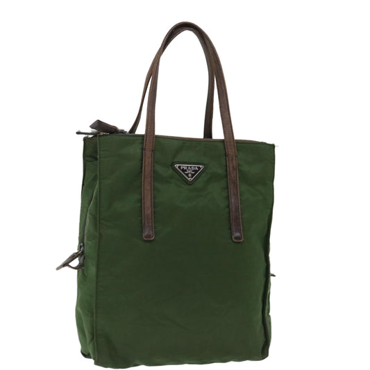 Luxury PradaHand Bag Nylon Khaki 72610