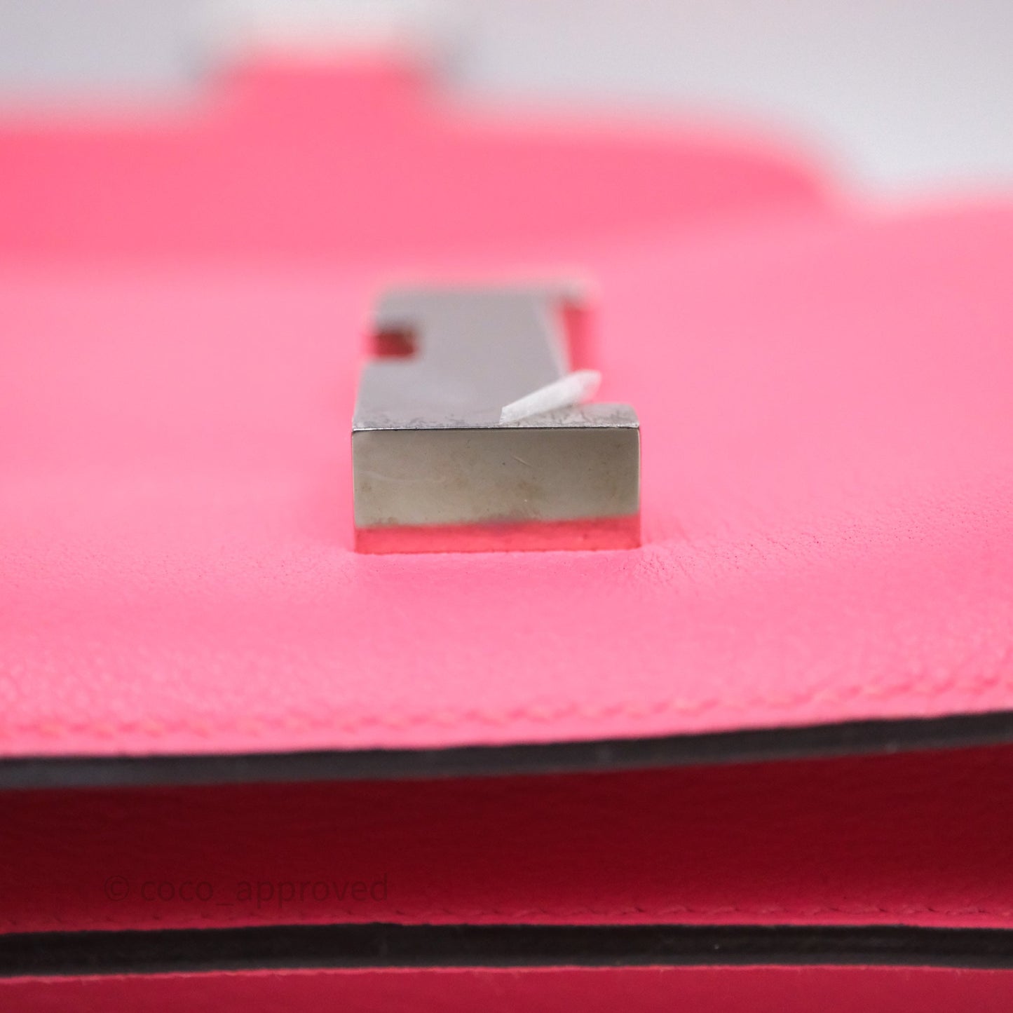 Hermès Constance 24 Rose Azalee 8W Epsom Palladium Hardware