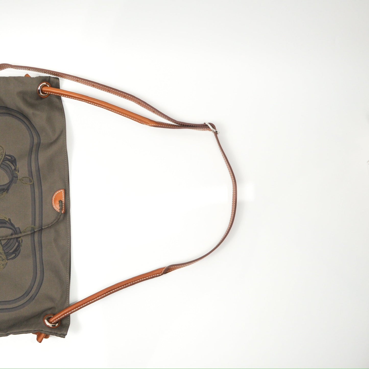 Hermès Silk City Bag Brides De Gala Khaki Grey