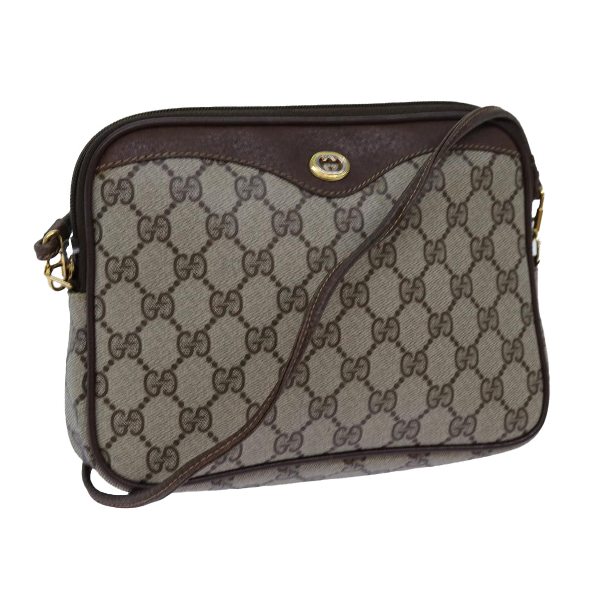 Luxury Gucci Trending 2025 GG Supreme Shoulder Bag PVC Beige 97 02 068  72620