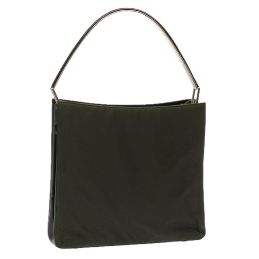 Luxury PradaShoulder Bag Nylon Khaki 72625
