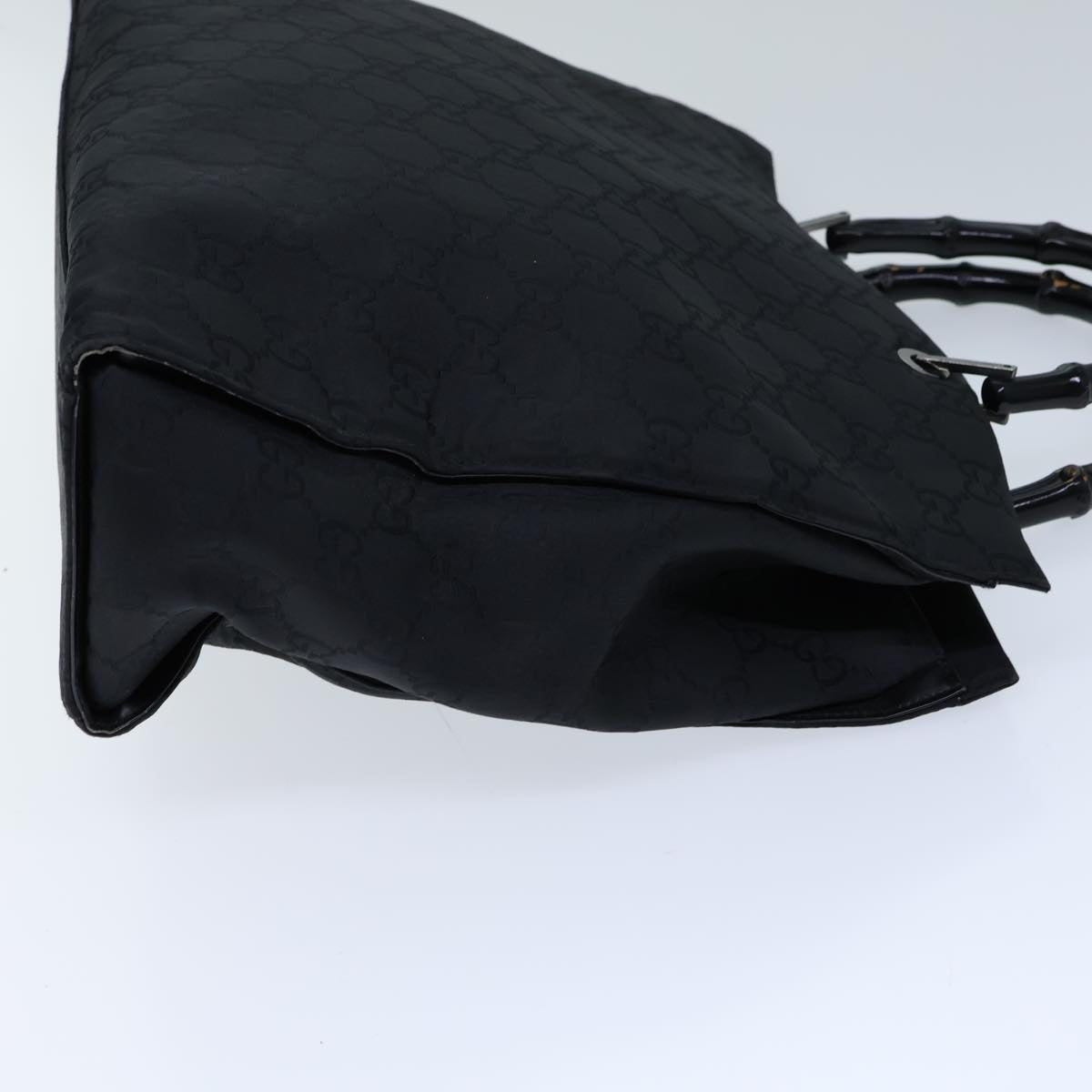 Luxury Gucci Trending 2025 Bamboo GG Canvas Hand Bag Nylon Black 002 1015  72641