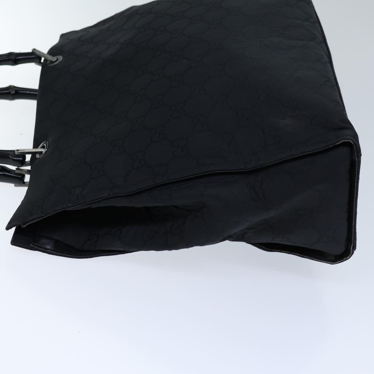 Luxury Gucci Trending 2025 Bamboo GG Canvas Hand Bag Nylon Black 002 1015  72641