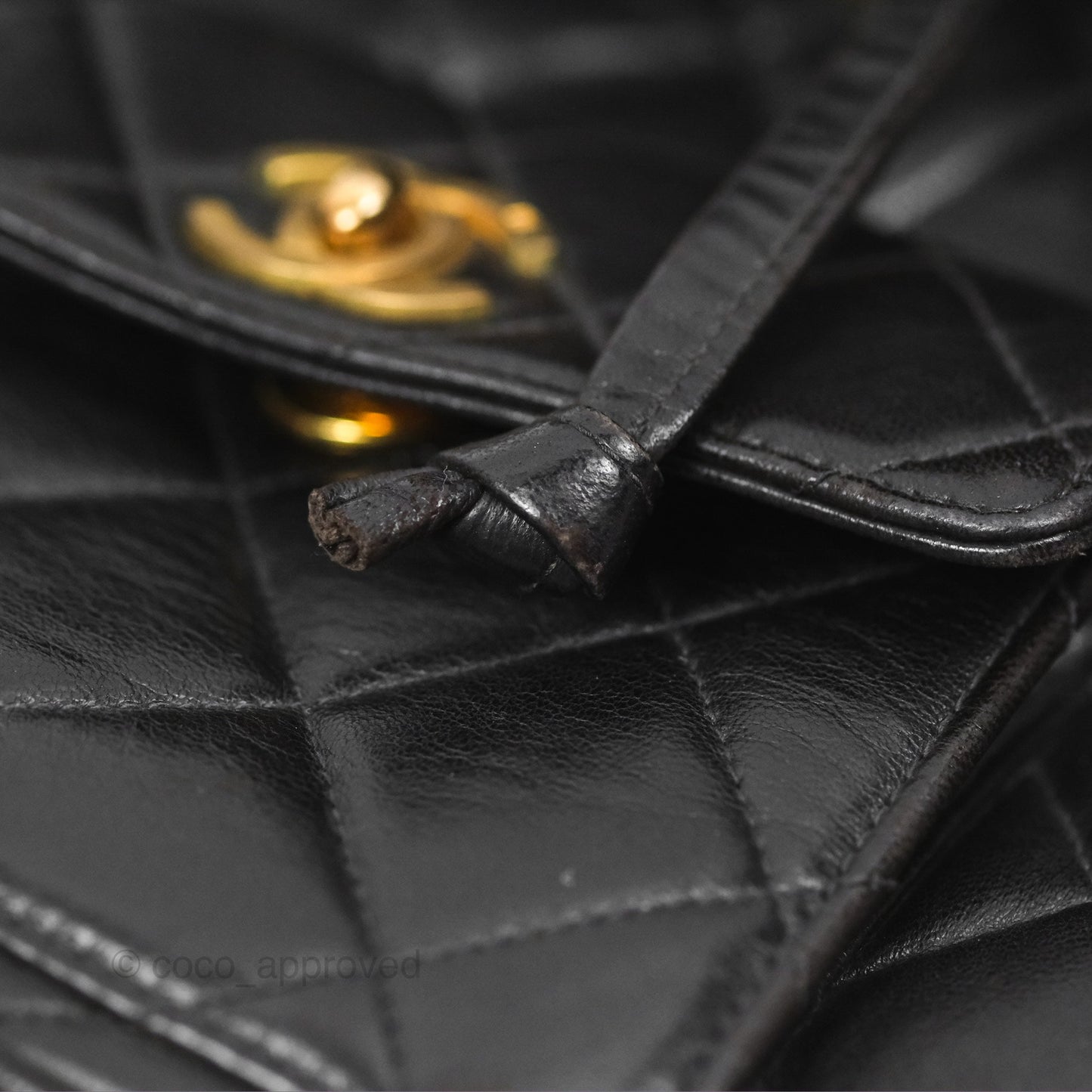 Chanel Vintage CC Duma Backpack Black Lambskin 24K Gold Hardware