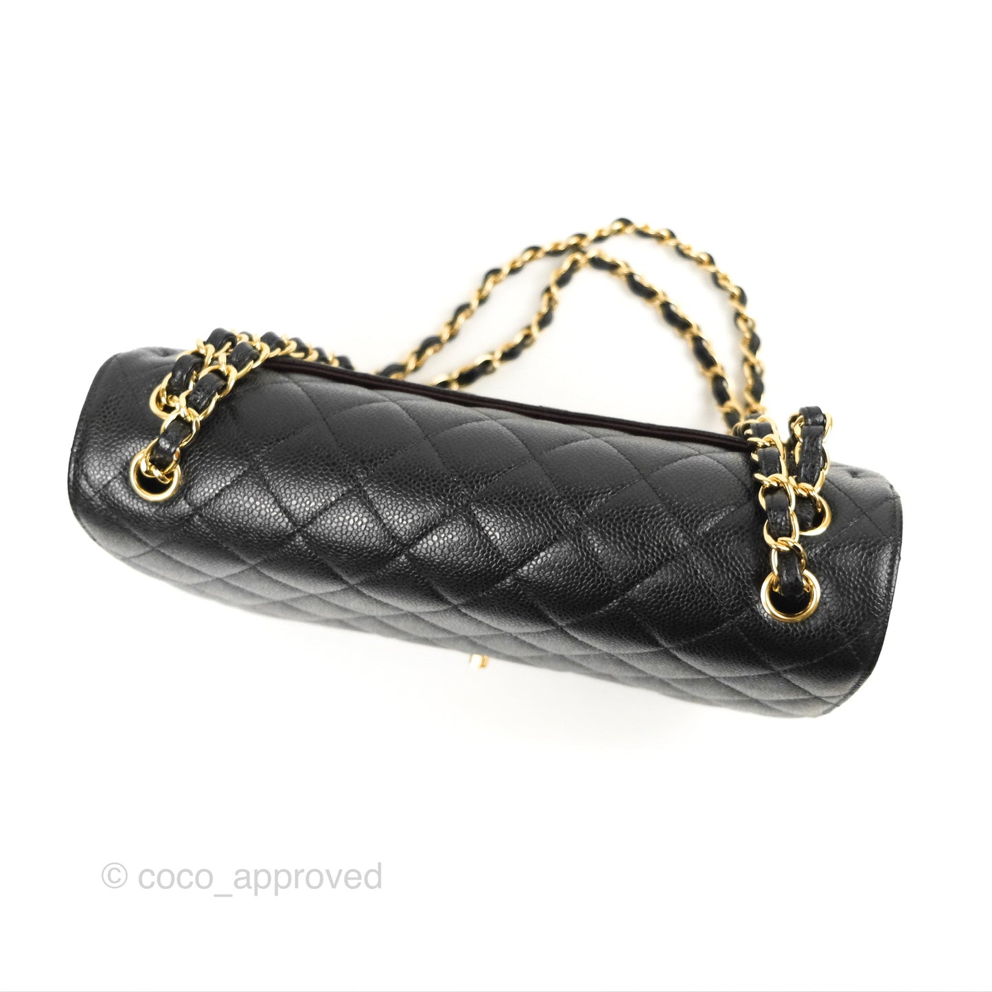 Chanel Jumbo Double Flap Black Caviar Gold Hardware⁣⁣