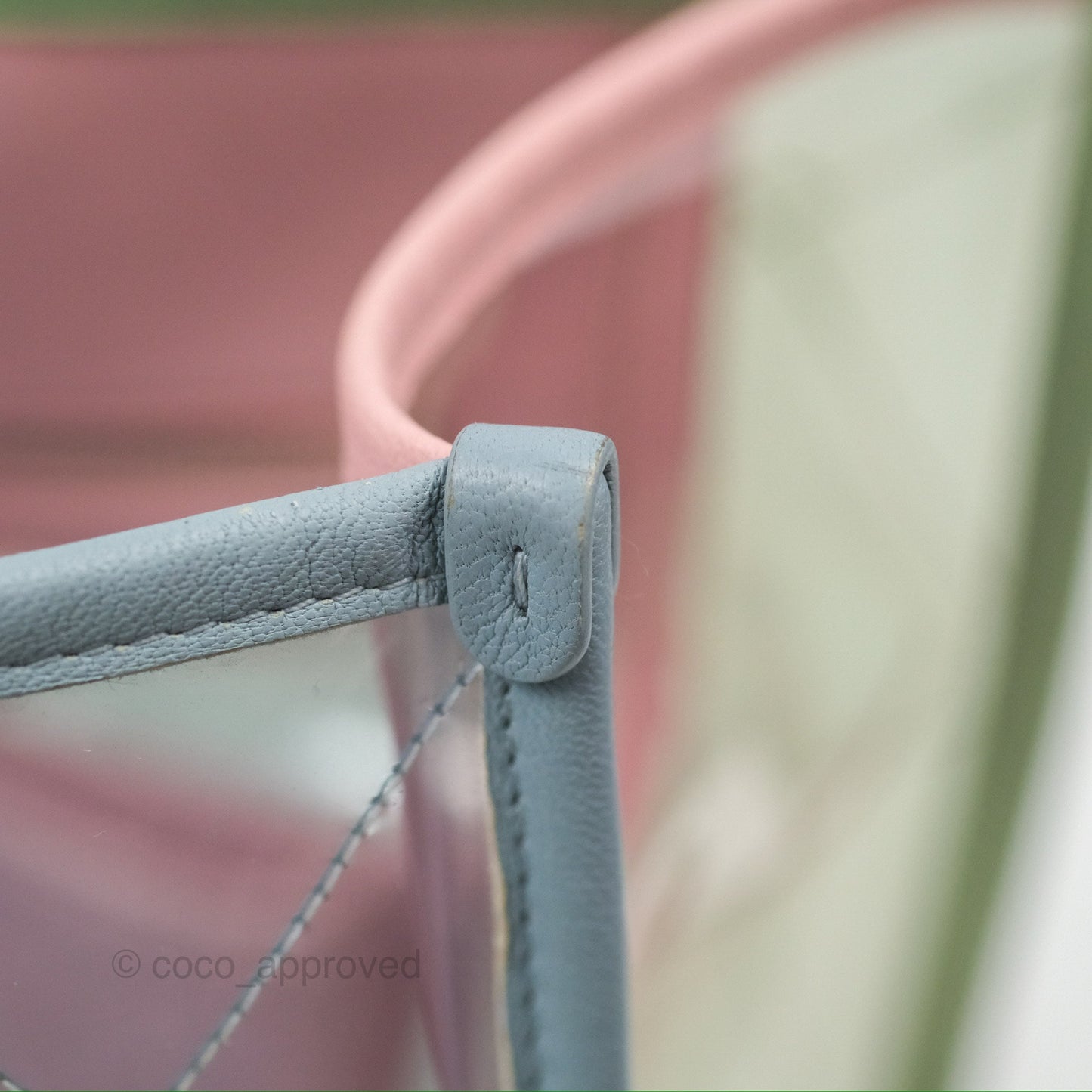 Chanel Coco Splash Blue/Green/Pink PVC Shopping Tote Bag
