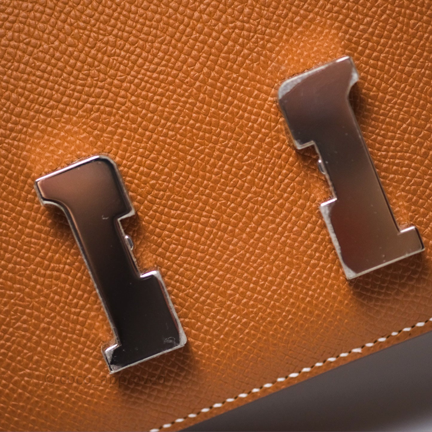 Hermès Constance Mini 18 Gold Epsom Palladium Hardware