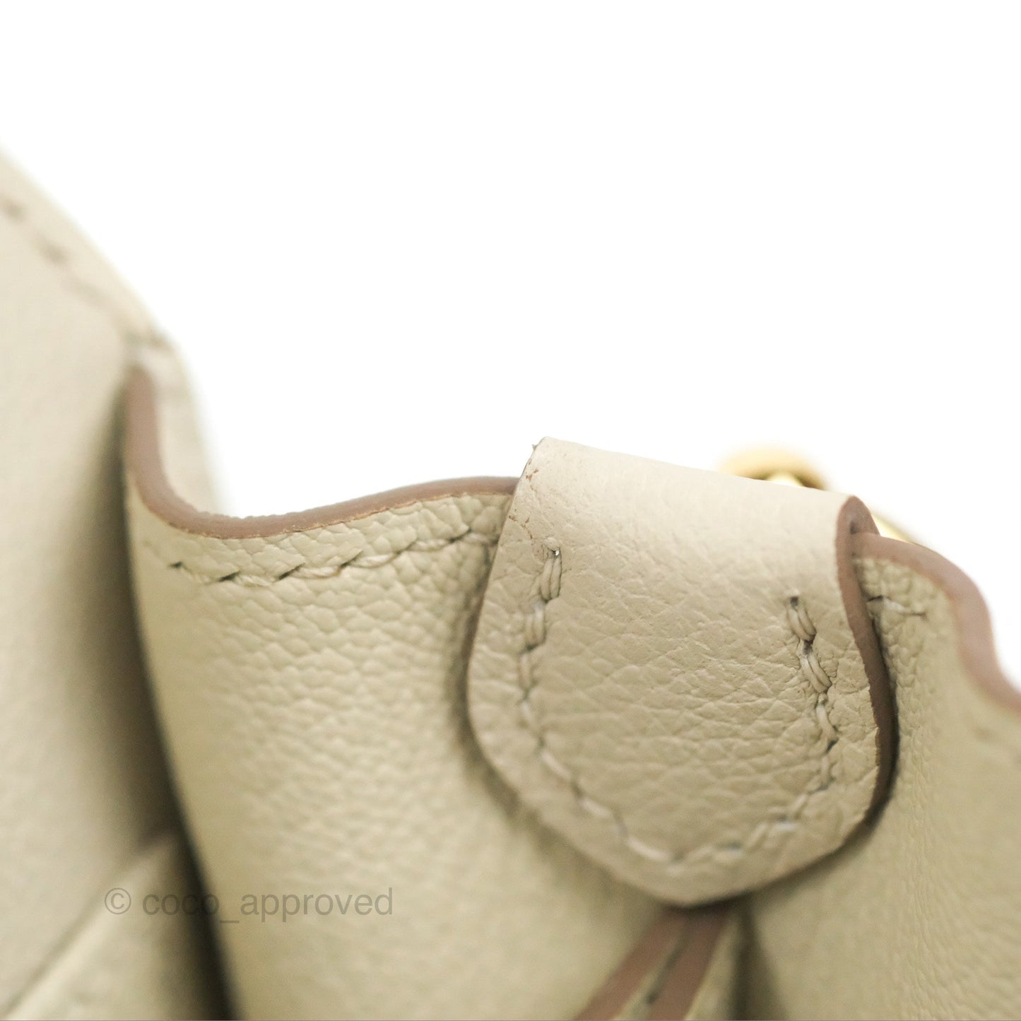 Hermès Roulis Mini 18 Beton Evercolor Permabrass Hardware