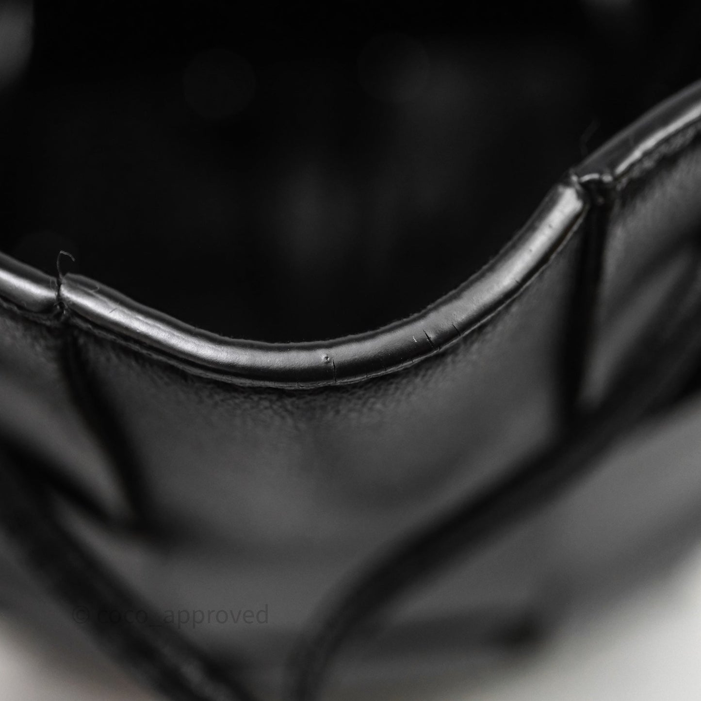 Bottega Veneta Small Cassette Bucket Bag Black Lambskin