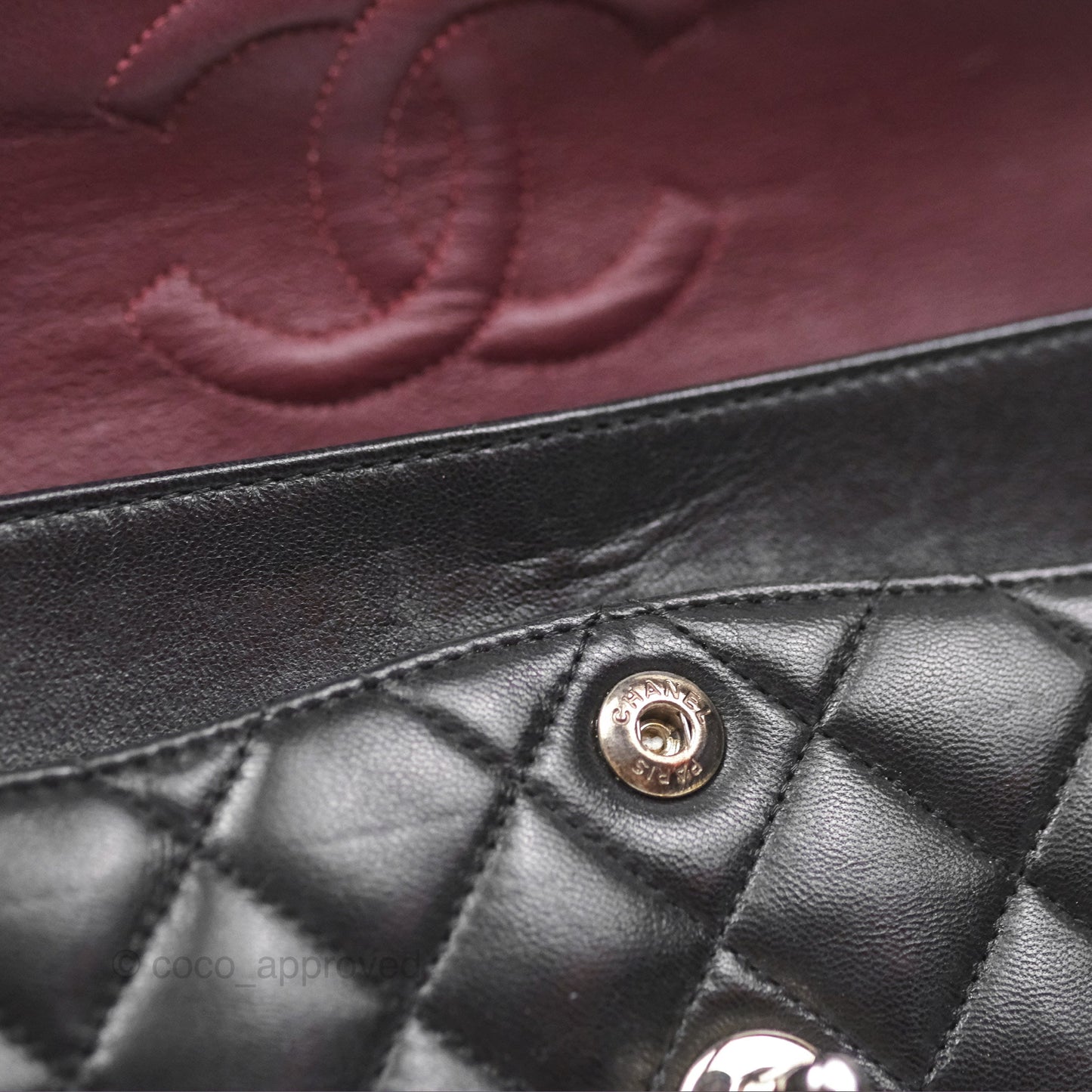 Chanel Small S/M Classic Flap Black Lambskin Silver Hardware