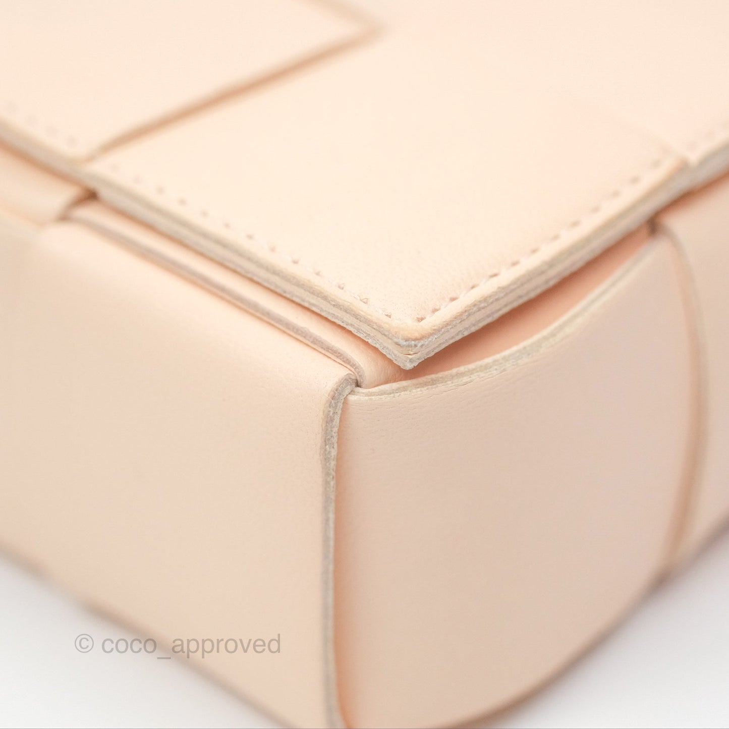 Bottega Veneta Intreccio Cassette Mini Bag Melon Washed Lambskin