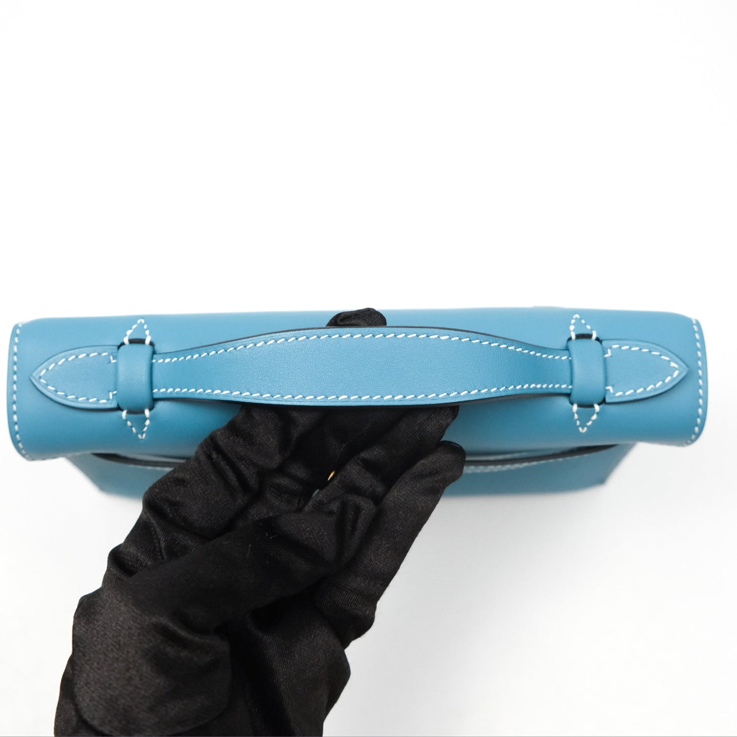 Hermès Kelly Mini Pochette Bleu Jean Swift Gold Hardware