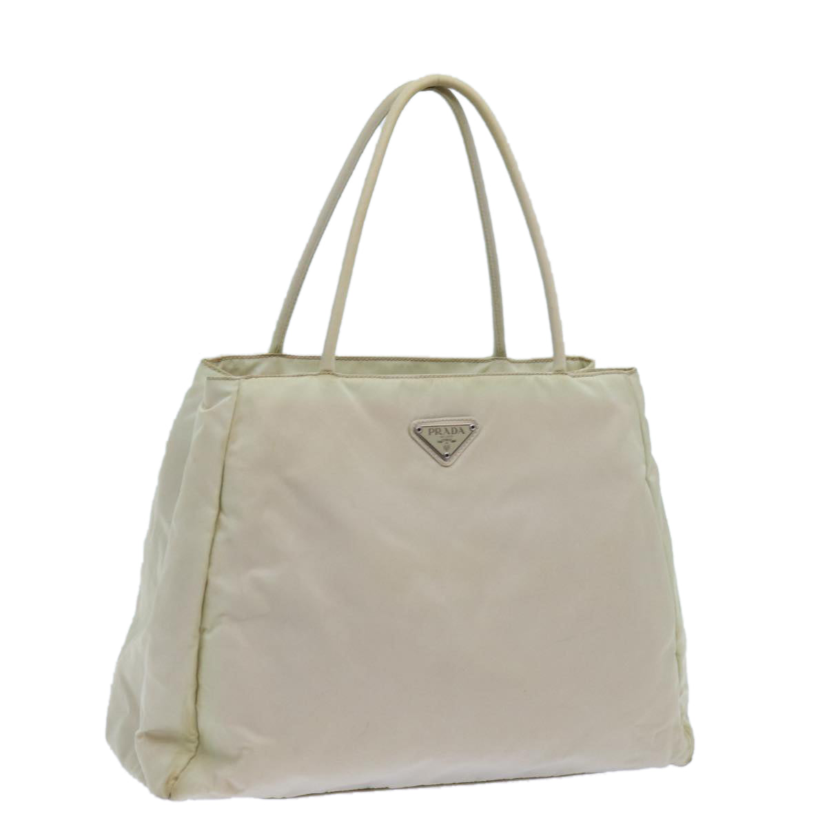 Luxury PradaHand Bag Nylon Beige 72704