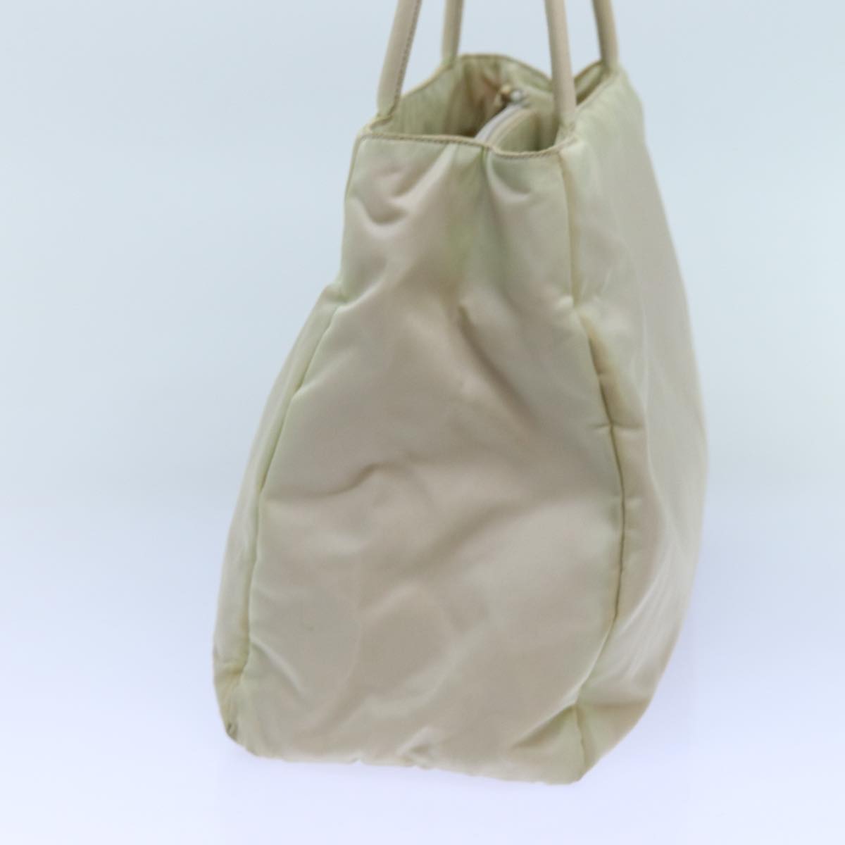 Luxury PradaHand Bag Nylon Beige 72704