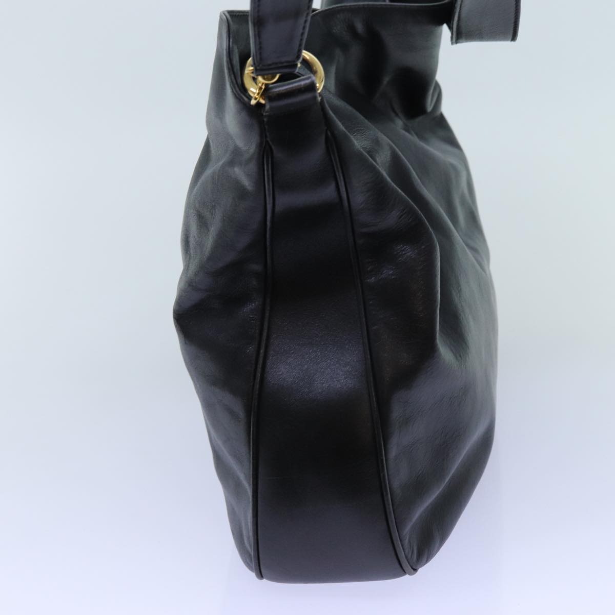 Luxury Gucci Trending 2025 Bamboo Hand Bag Leather 2way Black 001 1638  72735