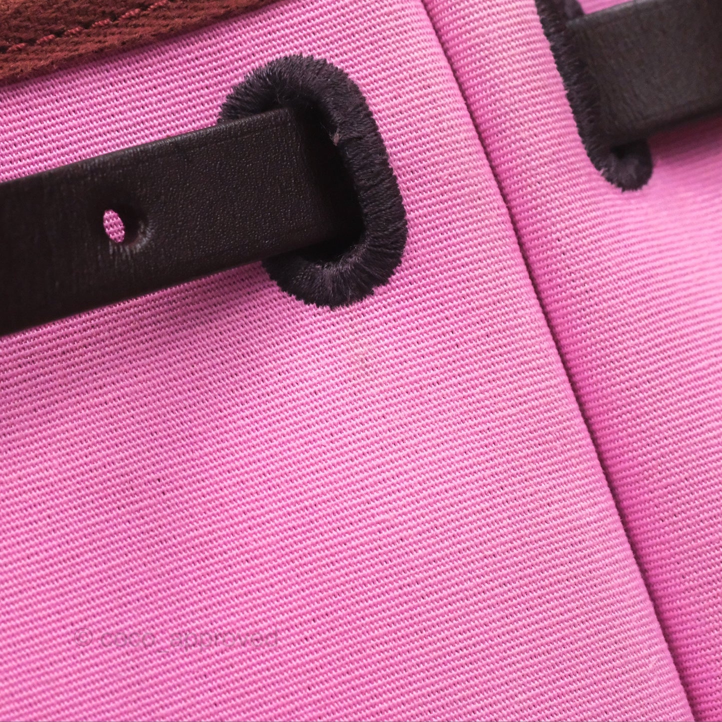 Hermès Herbag Zip 31 Retourne Rose Bubblegum L4/ Rubis B5 Canvas Palladium Hardware