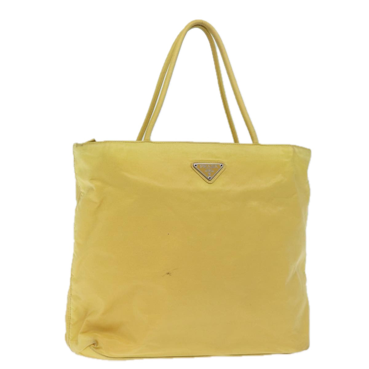 Luxury PradaHand Bag Nylon Yellow 72745