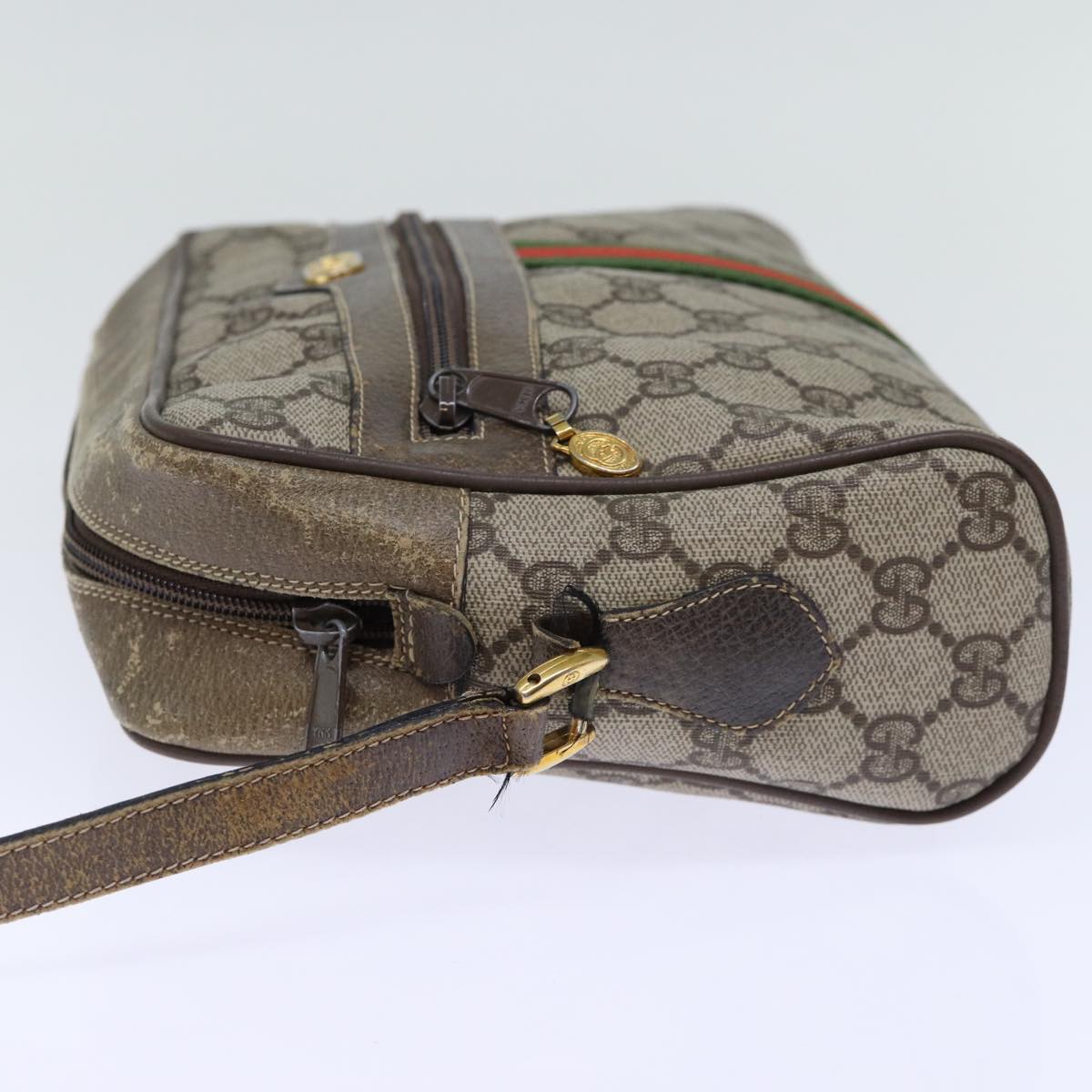 Luxury Gucci Trending 2025 GG Canvas Web Sherry Line Shoulder Bag PVC Beige Green Red  72787