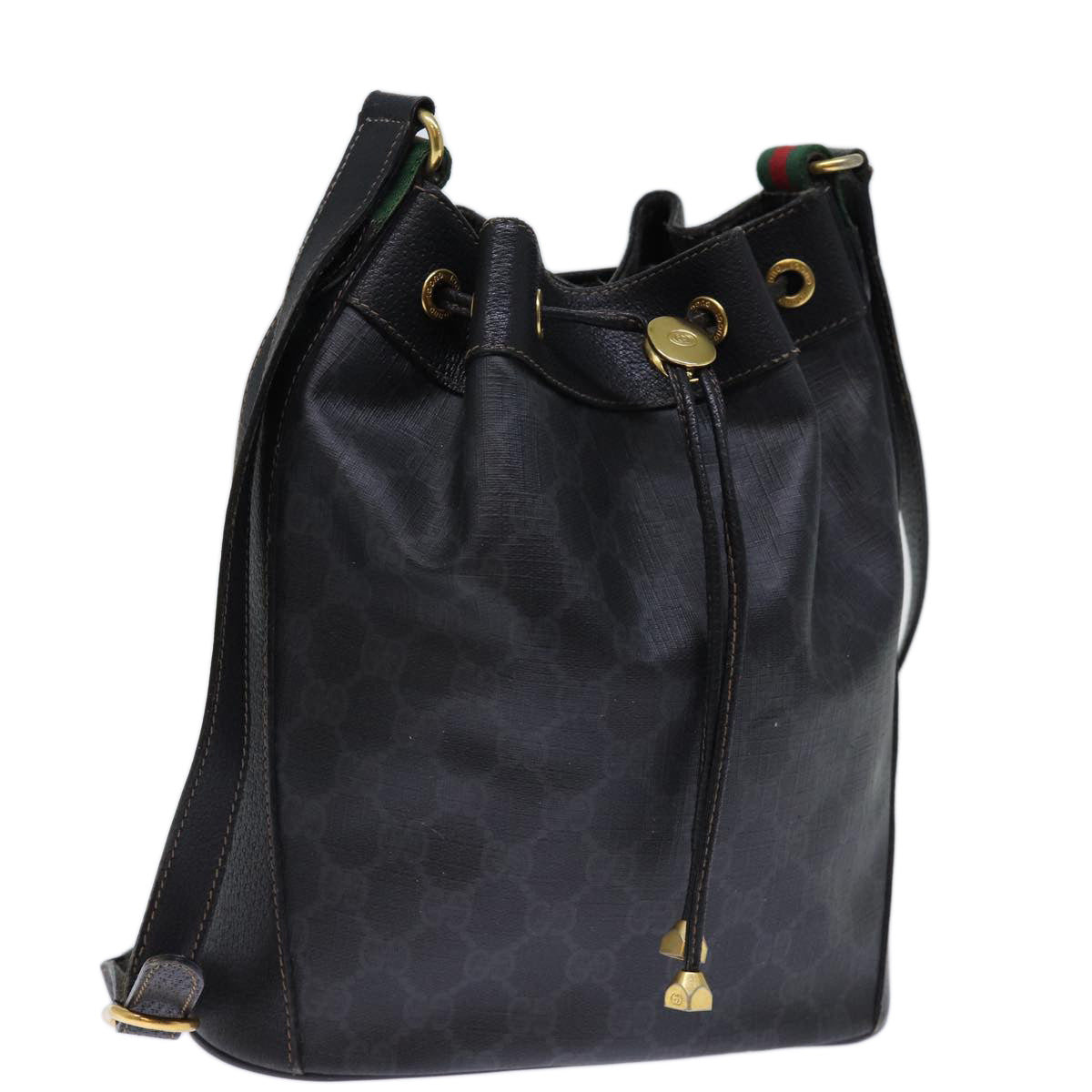 Luxury Gucci Trending 2025 GG Canvas Web Sherry Line Shoulder Bag PVC Black Green Red  72789