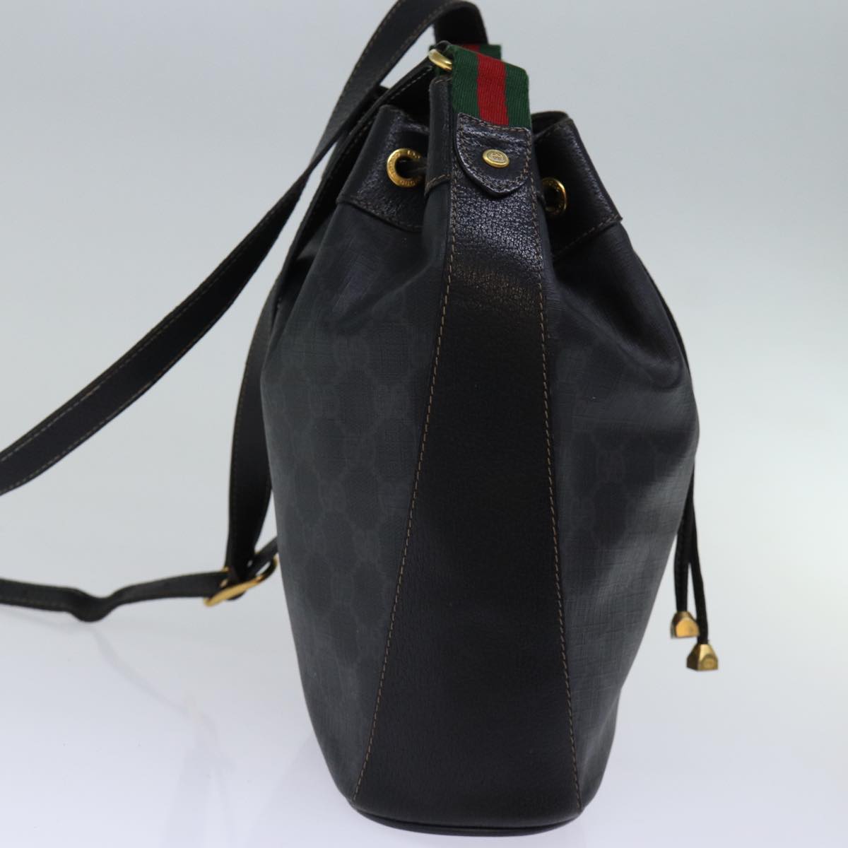 Luxury Gucci Trending 2025 GG Canvas Web Sherry Line Shoulder Bag PVC Black Green Red  72789