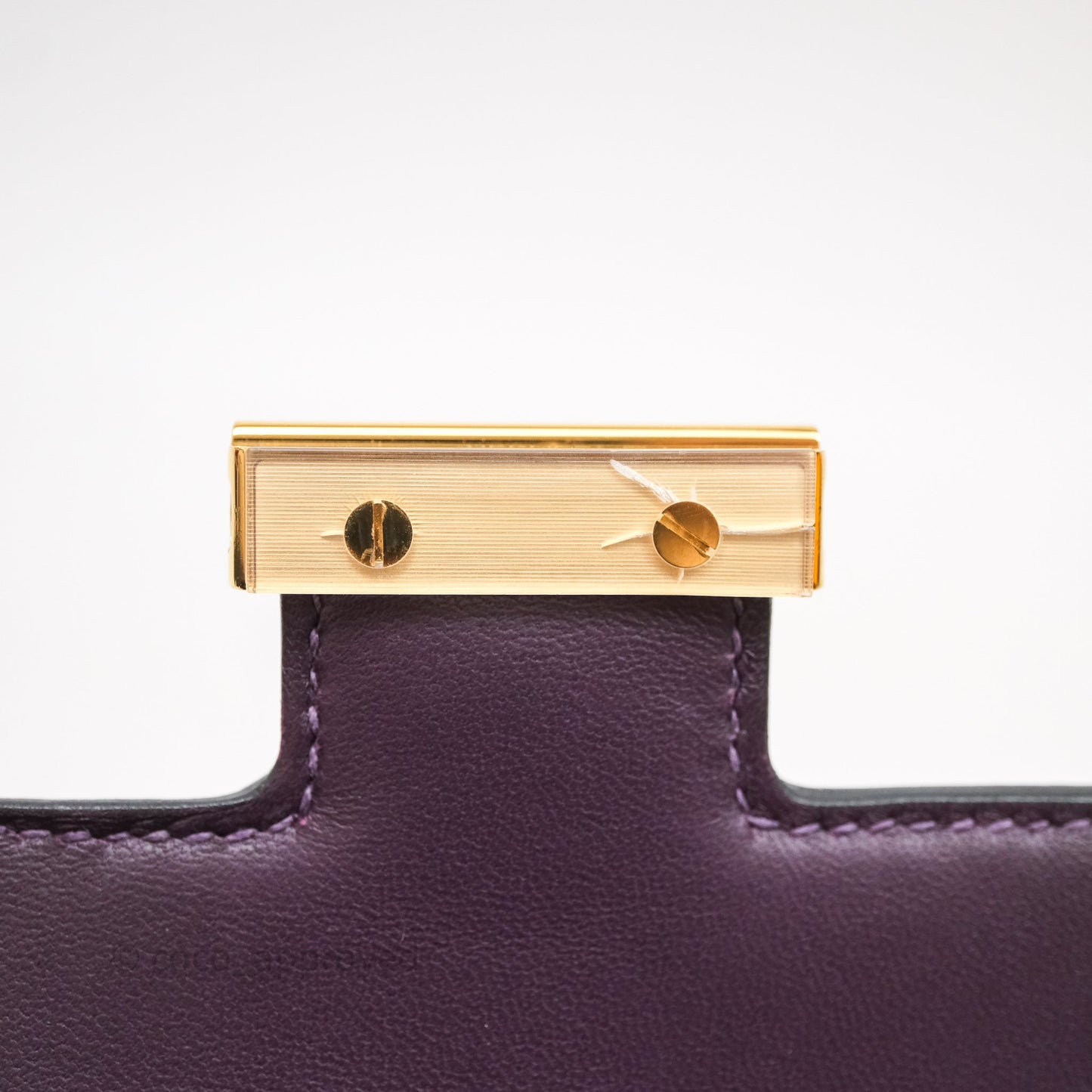 Hermès Constance Elan Raisin 59 Epsom Gold Hardware
