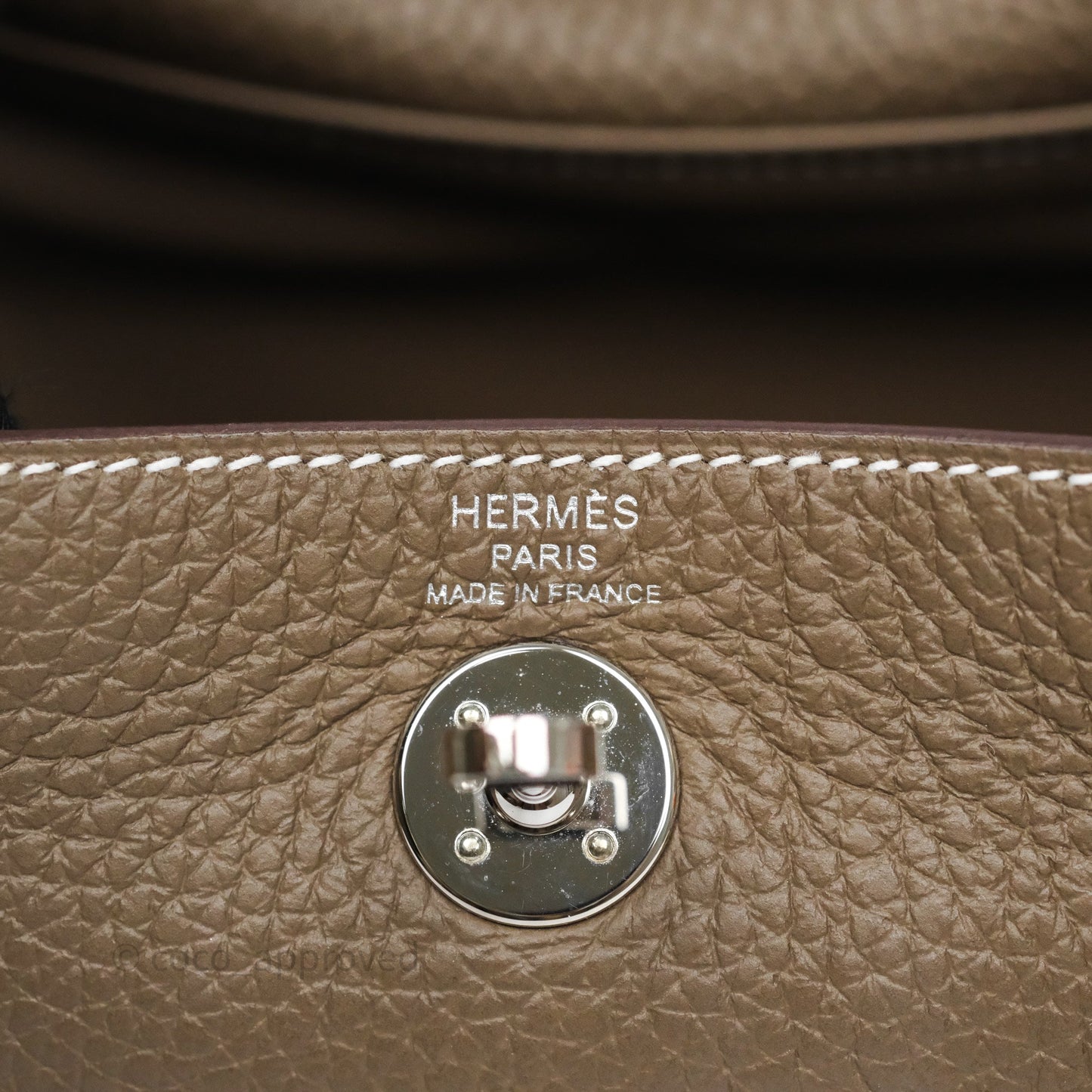 Hermès Mini Lindy 20 Etoupe 18 Clemence Palladium Hardware
